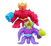 Heroes of Goo Jit Zu Galaxy Hero 2 Pack. Blazagon and Orbitox with All New Water Blasters.