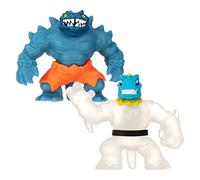 Heroes of Goo Jit Zu Glow Shifters Versus Pack, Ultraglow Tyro VS Shadowclaw Rock Jaw. Two exclusive Stretchy, Squishy Goo Filled Toys.