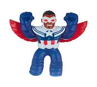 Heroes of Goo Jit Zu Goo Jit Zu Marvel Hero Pack. Captain America - Sam Wilson - Squishy 4.5-Inch Tall. Ideal Christmas or Birthday present boys. Superhero toy. (41371)