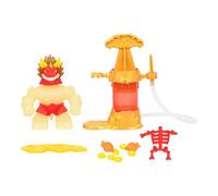 Heroes of Goo Jit Zu Hero Creator with 3 Unique Goo Fillings, Mix, Fill & Create Your Own Stretchy Glow-in-The-Dark Blazagon Action Figure, Play Again and Again