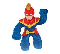 Heroes of Goo Jit Zu Marvel Hero Pack. Captain Marvel Squishy, Ideal Christmas/Birthday Present for Boys. Superhero Toy. Ages 4 Years+, Blue, 4.5 - Inch Tall
