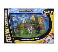 Heroes of Goo Jit Zu Minecraft Mini Actionfigures 8-pack - Stretchy and Bendable toy-figures for Minecraft-fans 4+ years.
