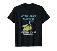 Heroes of Healing Wash Hands Dripping Hearts Graphic T-Shirt