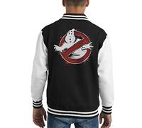 Heroes of New York City Ghostbusters Kid's Varsity Jacket Black/White