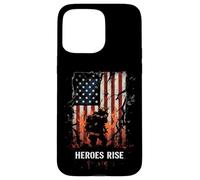 HEROES RISE Firefighter, American Flag, Hero Case for iPhone 15 Pro Max