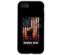 HEROES RISE Firefighter, American Flag, Hero Case for iPhone SE (2020) / 7/8
