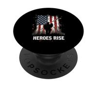 HEROES RISE Patriotic Soldier PopSockets Adhesive PopGrip