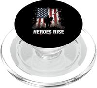 HEROES RISE Patriotic Soldier PopSockets PopGrip for MagSafe