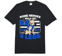 Heroes Walk on 4 Legs Design for a K9 Handler Comfort Colors Adult Heavyweight T-Shirt