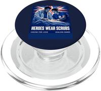 HEROES WEAR SCRUBS NURSES AND DOCTORS NHS PopSockets PopGrip for MagSafe