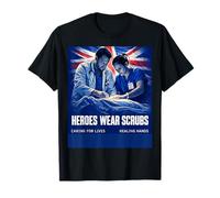 Heroes WEAR Scrubs Nurses and Doctors NHS T-Shirt