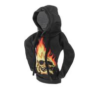 HEROFFIX 1 Pc Gear Shift Knob Cover Decoration Stick Shifting Handle Protector 16x10.5cm/6.3"x4.13" Black,Deep Yellow,Red Skeleton Hoodie Style Polyester