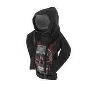 HEROFFIX 1 Pc Gear Shift Knob Cover Decoration Stick Shifting Handle Protector 16x10.5cm/6.3"x4.13" Black,Grey,Orange Skeleton Hoodie Style Polyester