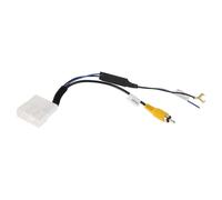 HEROFFIX 1 Pcs Reverse Camera Rear View Camera Adapter Wire Harness Cable for Toyota Front Reverse Backup Camera Wiring Harness White Metal