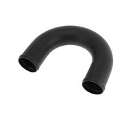 HEROFFIX 2.2" OD 180 Degree U Bend 6064 Aluminum Alloy Tube Intercooler Pipe Surface Blasting Air Intake Connection Hose W/Double Bead Roll 5.9" Length Black