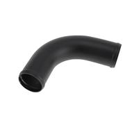 HEROFFIX 2.25" OD 90 Degree Bend 6064 Aluminum Alloy Tube Intercooler Pipe Surface Blasting Air Intake Connection Hose W/Double Bead Roll 5.9" Length Black