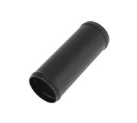HEROFFIX 2.5" OD Straight 6064 Aluminum Alloy Tube Intercooler Pipe Surface Blasting Air Intake Connection Hose W/Double Bead Roll 5.9" Length Black