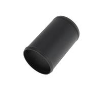 HEROFFIX 3.5" OD Straight 6064 Aluminum Alloy Tube Intercooler Pipe Surface Blasting Air Intake Connection Hose W/Double Bead Roll 5.9" Length Black
