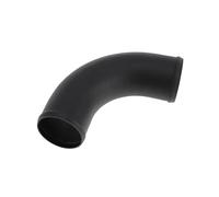 HEROFFIX 3" OD 90 Degree Bend 6064 Aluminum Alloy Tube Intercooler Pipe Surface Blasting Air Intake Connection Hose W/Double Bead Roll 5.9" Length Black