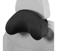 HEROFFIX Car Headrest Pillow Ergonomic Comfortable Neck Support Pillow Polyester, Memory Foam Adjustable Width Black 1Pc for Driving Travel