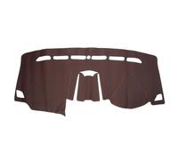 HEROFFIX Dashboard Cover Dash Cover Mat Carpet for Ford Edge 2015-2021 Brown Faux Leather 1 Pc Anti-Slip Car Interior