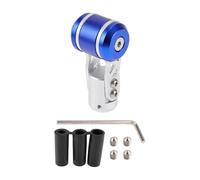 HEROFFIX Joystick Shape Shift Knob Universal Gear Shifter Knob Aluminum Alloy Stick Lever Knob for Automatic and Manual Vehicle with 3 Adapter Blue 1 Set