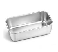 Herogo 1lb Mini Stainless Steel Rectangular Loaf Tin - 16 x 9.2 x 5cm