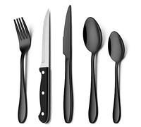 Herogo 30 Piece Cutlery Set with Steak Knives, Stainless Steel Flatware Service for 6, Tableware Silverware Set with Fork Knife Spoon for Home Restaurant, Mirror Polished & Dishwasher Safe