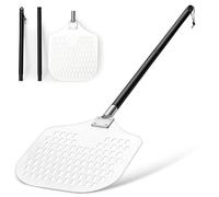 Herogo Pizza Peel 12 Inch Large Perforated Pizza Shovel Long Handle
