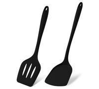 Herogo Silicone Spatula, Heat Resistant Turner for Nonstick Cookware, Black