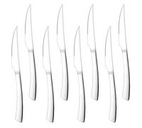 Herogo Steak Knives Set of 8, Stainless Steel Steak Knife Set with Sharp Serrated Edge, Dinner Table Kitchen Knife with Ergonomic Handle, Mirror Polished, Rust Resistant & Dishwasher Safe