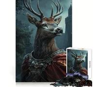 Heroic Deer Warrior Puzzle for Adults 1000 Pieces Logic Game Creative Fun Pattern Assemble Unique Gift (50x75cm)