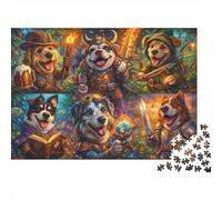 Heroic Hounds 1000 Piece Jigsaw Puzzle,Impossible Challenge,Educational Toy,Premium Cardboard Armor,Adults & Kids 14+,Home Wall Decor,Gift Idea,Stress Relief 70x50cm