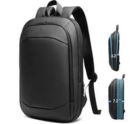 HEROIC KNIGHT Slim Laptop Backpack, Expandable Business Travel Backpack, Water-Resistant Anti Theft Laptop Rucksack, Lightweight Computer Work Bag Daypack For Men Women, Fits 15.6 Inch- Black