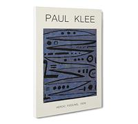 Heroic Strokes Of The Box By Paul Klee Canvas Print | Gallery Wrapped 30mm Frame Wall Art | 24x16 inches | Ready to Hang | Classic Picture | Living Room Bedroom Lounge Office