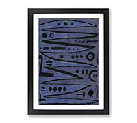 Heroic Strokes Of The Box By Paul Klee Classic Painting Framed Print | A3 Black Framed Wall Art | Ready to Hang | Classic Historical Picture | Living Room Bedroom Lounge Office