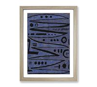 Heroic Strokes Of The Box By Paul Klee Classic Painting Framed Print | A3 Oak Framed Wall Art | Ready to Hang | Classic Historical Picture | Living Room Bedroom Lounge Office