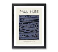 Heroic Strokes Of The Box By Paul Klee Exhibition Museum Painting Framed Print | A3 Black Framed Wall Art | Ready to Hang | Modern Historical Picture | Living Room Bedroom Lounge Office
