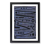 Heroic Strokes of The Box by Paul Klee Framed Print | A2 Black Framed Wall Art | Ready to Hang | Modern Nature Picture | Living Room Bedroom Lounge Office