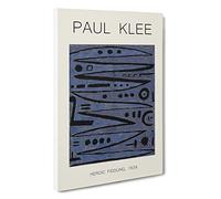 Heroic Strokes of The Box Paul Klee Canvas Print | Gallery Wrapped 30mm Frame Wall Art | 30x20 inches | Ready to Hang | Contemporary Picture | Living Room Bedroom Lounge Office