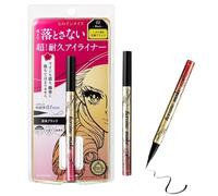 HEROINE MAKE by KISSME Waterproof Eyeliner for Intense Color & Ultra-Fine 0.1mm Tip, Liquid Eyeliner Pen with Organic Beauty Serum, Cat Eye Liner for Long Lasting Dramatic Lines, Jet Black 1 EA, PRIME