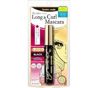 Heroine Make KISS ME Long Up Mascara Super Waterproof - # 01 Jet Black 6g | Smudge-Proof Formula | Curved Brush | Contains Beauty Essence Ingredients | Made in Japan"