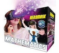Heromask VR Headset + Maths Games (Boys&Girls 5-12) - Fun Gift to Practice Addition, Times Tables & More with Virtual Reality - Surprise kids with this Educational Toy!