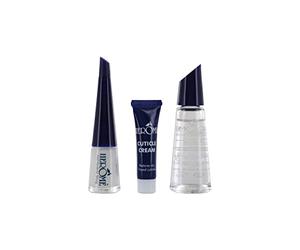 Herome - Nail Essentials Set Blue | Treatment Kit for Weak and Splitting Nails, to get Long Nails, contains 1 Nail Hardener Strong, 1 Cuticle Cream, 1 Nail Polish Remover, Results in 30 days