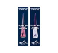 Herome - Pack 2x Natural Nail Whitener Blue Glow + Pink Glow 2x10ml | Alternative for Clear or Coloured Nail Polish, Covers Yellow Stains, Nail Whitening Corrector, Whitens Tips