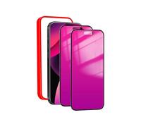 Heromiracle 2 Pack Privacy Screen Protector for iPhone 7 Air Anti-Spy Tempered Glass Gradient Colorful 7Air Mirror Effect Full Coverage Anti-Bluelight Anti-Bubble Alignment Frame 6.6 Inch (Pink)