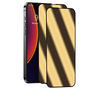 Heromiracle Privacy screen protector Compatible with iPhone 14 and Compatible with iPhone 13 / 13Pro anti Blue light eye protection 2 Pack Mirror tempered glass Gradient Colorful (Gold 6.1 inch)