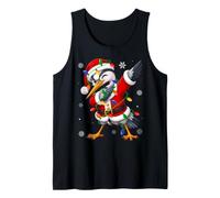 Heron Bird Christmas Lights Fun Dab Dance Santa Xmas Tank Top