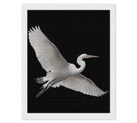 Heron Bird in Flight Adults Diamond 5D Painting Kit Square Drill DIY Art Craft Wall Decor