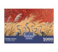 Heron Bird Wetlands Jigsaw Puzzles 1000 Pieces Animal for Adults Fun Education Game Stress Relief Toy Intellectual Game Decoration Relaxation And Intelligence 38x26cm/1000pcs